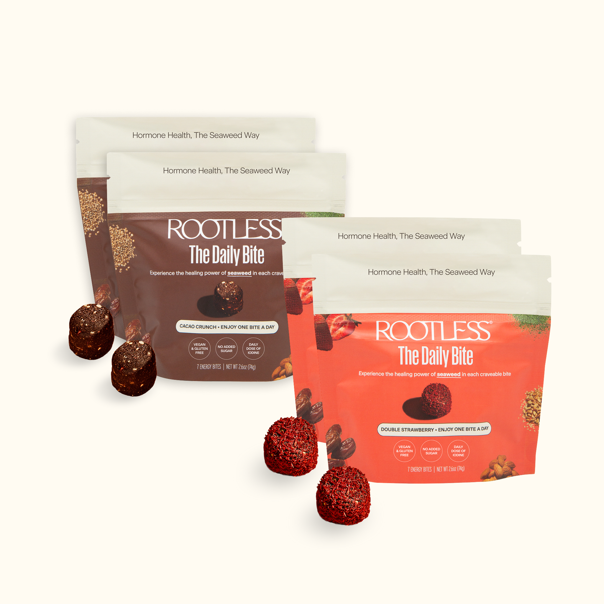 The Daily Bites Cacao Crunch & Double Strawberry
