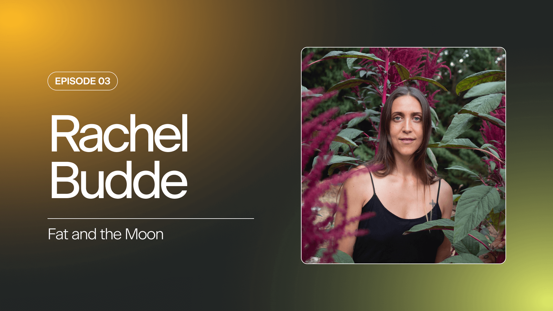 Rachel, herbalist and founder of Fat and the Moon explores what it means to build a business rooted in embodied femininity and guided by the wisdom of the natural world. “More than a deodorant,” Rachel shares how her herbal body care formulations can serve as portals that reconnect us to our bodies, and the plants around us. By intentionally navigating the often tense intersections of creativity and productivity, time and rest, she offers a more spacious, intuitive approach to startups and leadership—one that centers community, collaboration, and plants as both teachers and muse.
